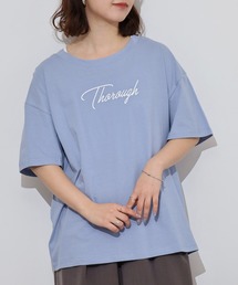 オーバーサイズシルエットロゴプリントTシャツ