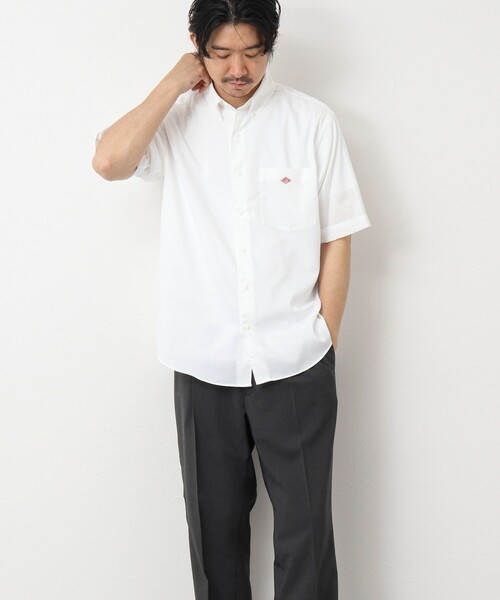 DANTON(ダントン)の「【DANTON/ダントン】DOT BUTTON B.D. SHIRT SS 25SS(シャツ/ブラウス・メンズ・ブルー/ホワイト/ブラック系その他/ホワイト系その他・38/40/42/44)」の21枚目の写真