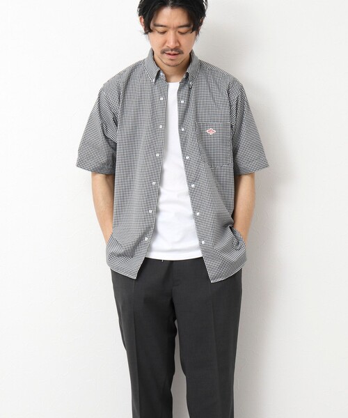 DANTON(ダントン)の「【DANTON/ダントン】DOT BUTTON B.D. SHIRT SS 25SS(シャツ/ブラウス・メンズ・ブルー/ホワイト/ブラック系その他/ホワイト系その他・38/40/42/44)」の5枚目の写真