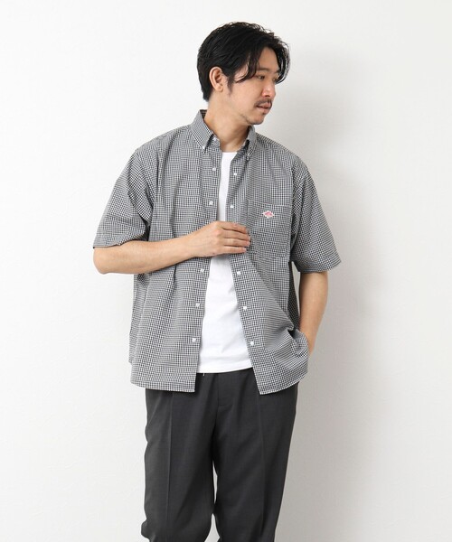 DANTON(ダントン)の「【DANTON/ダントン】DOT BUTTON B.D. SHIRT SS 25SS(シャツ/ブラウス・メンズ・ブルー/ホワイト/ブラック系その他/ホワイト系その他・38/40/42/44)」の6枚目の写真