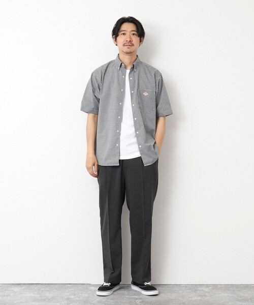 DANTON(ダントン)の「【DANTON/ダントン】DOT BUTTON B.D. SHIRT SS 25SS(シャツ/ブラウス・メンズ・ブルー/ホワイト/ブラック系その他/ホワイト系その他・38/40/42/44)」の7枚目の写真