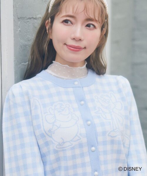 Disney（ディズニー）の「シンデレラ/ガス&ジャック/チェックカーディガン（カーディガン/ボレロ・レディース・ライトブルー・FREE）」の12枚目の写真