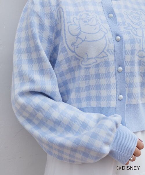 Disney（ディズニー）の「シンデレラ/ガス&ジャック/チェックカーディガン（カーディガン/ボレロ・レディース・ライトブルー・FREE）」の14枚目の写真