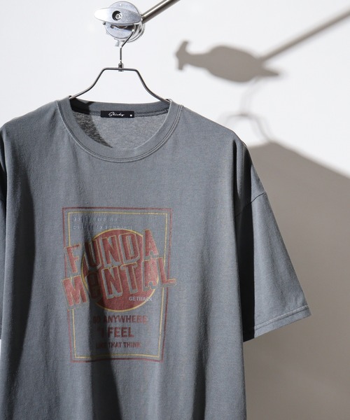 FUNALIVE（ファンアライブ）の「Pigment oversized short sleeve T-shirt / ピグメント オーバーサイズ 半袖Tシャツ unisex（Tシャツ/カットソー・メンズ・ヘザーチャコール/チャコール/グレー系1/グレー系6/グレー系8/グレー系2/グレー系3/グレー系5/チャコールグレー/チャコールアッシュ/グレー系7/グレー系4・XL/M/L）」の3枚目の写真