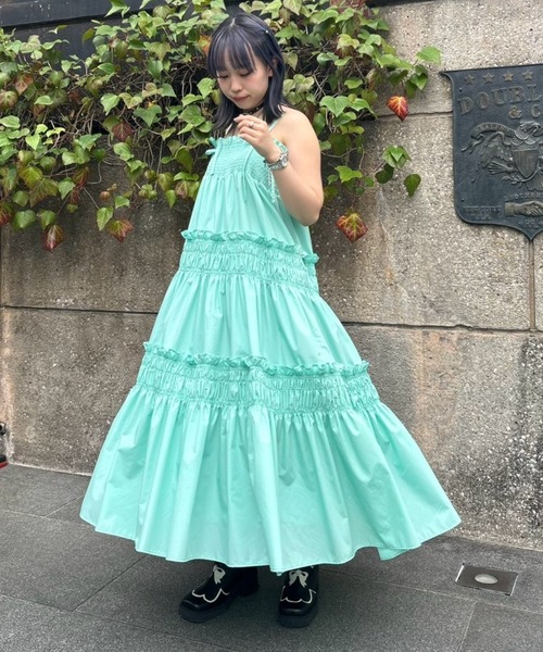 Candy Stripper（キャンディストリッパー）の「FOR YOU SHIRRING ドレス（ワンピース・レディース・ブラック/ピンク/ミント・FREE）」の15枚目の写真