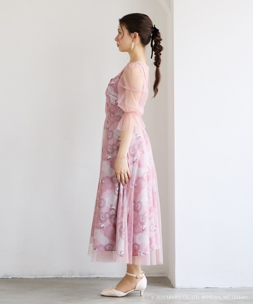 AIMER(エメ)の「「ハローキティ」リボンデザインワンピースドレス(ドレス・レディース・ピンク/サックスブルー・MEDIUM/LARGE)」の9枚目の写真