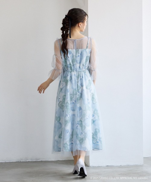 AIMER(エメ)の「「ハローキティ」リボンデザインワンピースドレス(ドレス・レディース・ピンク/サックスブルー・MEDIUM/LARGE)」の7枚目の写真