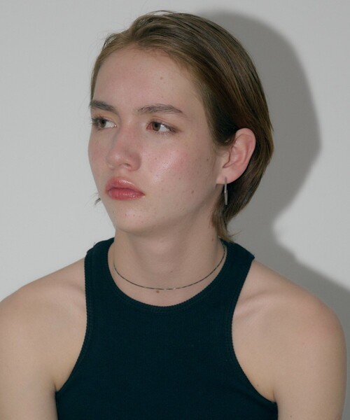 and cloud（アンドクラウド）の「Parallelogram Pierce / Single（ピアス（片耳用）・レディース・シルバー/ブラック・FREE）」の9枚目の写真