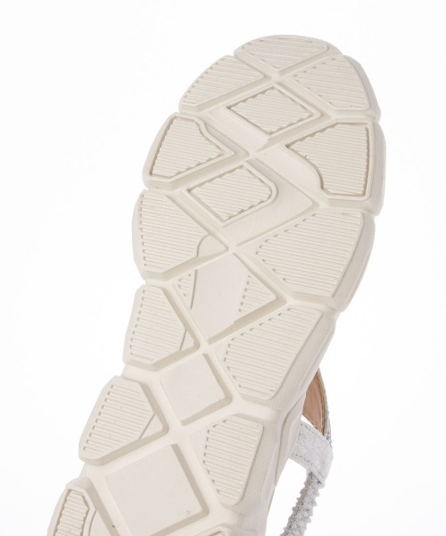 enchanted（エンチャンテッド）の「ビーズアクセントトングバックゴムスニーカーサンダル（サンダル・レディース・プラチナム/シルバー/ブラック・S/M/L）」の14枚目の写真