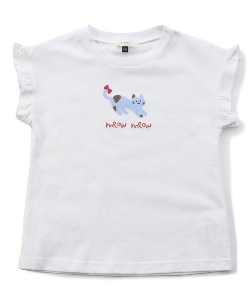 Seraph（セラフ）の「【接触冷感・吸水速乾】デイリーTシャツ_ジュニア対応（Tシャツ/カットソー・キッズ・ミント/イエロー/ピンク/オフホワイト・90/100/110/120/130/140/80）」の16枚目の写真