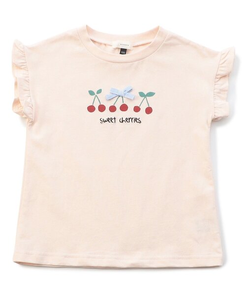 Seraph（セラフ）の「【接触冷感・吸水速乾】デイリーTシャツ_ジュニア対応（Tシャツ/カットソー・キッズ・ミント/イエロー/ピンク/オフホワイト・90/100/110/120/130/140/80）」の17枚目の写真