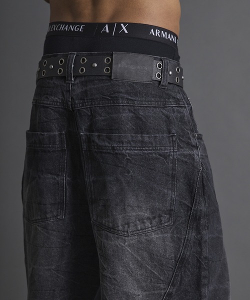 ANDER HUNK（アンダーハンク）の「Crack Design Curve Denim / クラックデザインカーブデニム（デニムパンツ・メンズ・ライトインディゴブルー/グレー/ブラック・SMALL/MEDIUM/LARGE）」の18枚目の写真