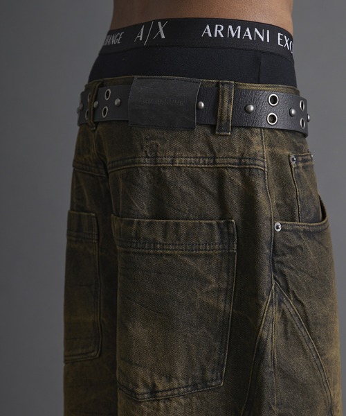 ander hunk クラックデザインカーブデニム セール】Crack Design Curve Denim / クラックデザインカーブ