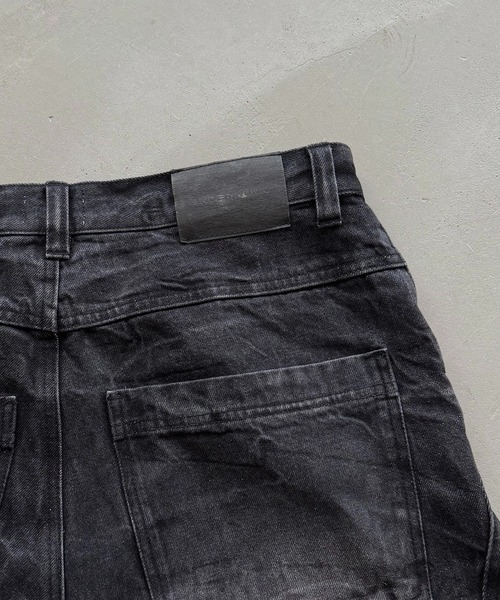 ander hunk クラックデザインカーブデニム セール】Crack Design Curve Denim / クラックデザインカーブ