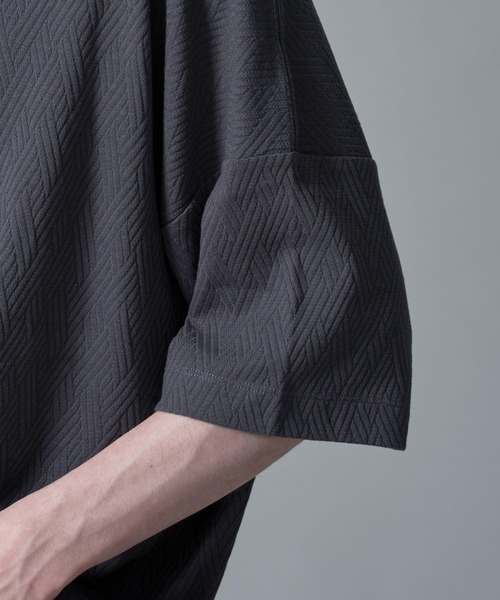 BROWNY(ブラウニー)の「BROWNY/フクレジャガードフェイクレイヤードT(Tシャツ/カットソー・メンズ・グリーン系その他/チャコールグレー・MEDIUM/LARGE)」の14枚目の写真