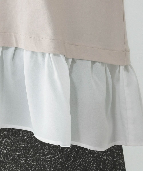 GLOBAL WORK(グローバルワーク)の「快適ドッキングプルオーバー/289380(Tシャツ/カットソー・レディース・ベージュ系その他/ブルー系その他3/ブラック系その他・MEDIUM/LARGE)」の22枚目の写真