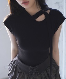 VEILA（ヴェイラ）の「長めリボンカットソーTシャツ（Tシャツ/カットソー）」