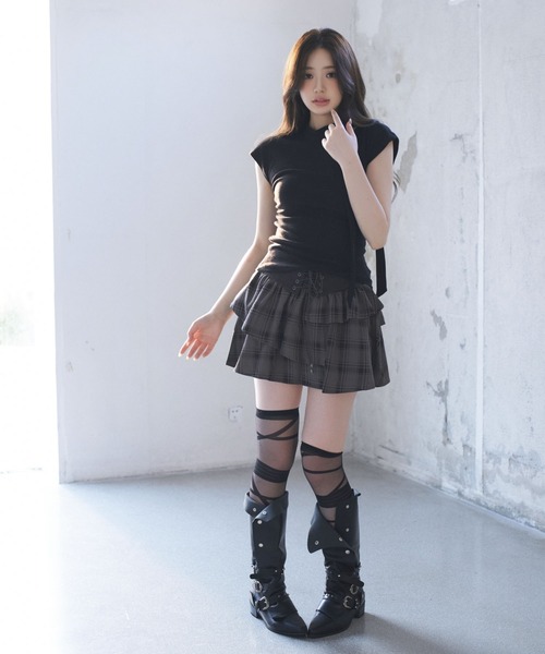 VEILA(ヴェイラ)の「長めリボンカットソーTシャツ(Tシャツ/カットソー・レディース・アイボリー/ブラック・フリー/M/L/S)」の20枚目の写真