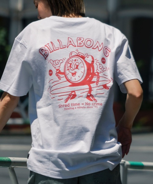 BILLABONG(ビラボン)の「BILLABONG メンズ TIME Tシャツ 【2025年夏モデル】/ビラボンバックプリント半袖Tシャツ(Tシャツ/カットソー・メンズ・ホワイト/ターコイズブルー/アイボリー・MEDIUM/LARGE/X-LARGE)」の1枚目の写真