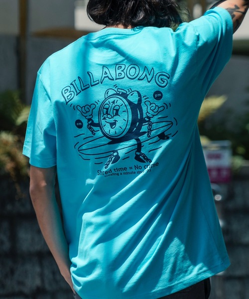 BILLABONG(ビラボン)の「BILLABONG メンズ TIME Tシャツ 【2025年夏モデル】/ビラボンバックプリント半袖Tシャツ(Tシャツ/カットソー・メンズ・ホワイト/ターコイズブルー/アイボリー・MEDIUM/LARGE/X-LARGE)」の3枚目の写真