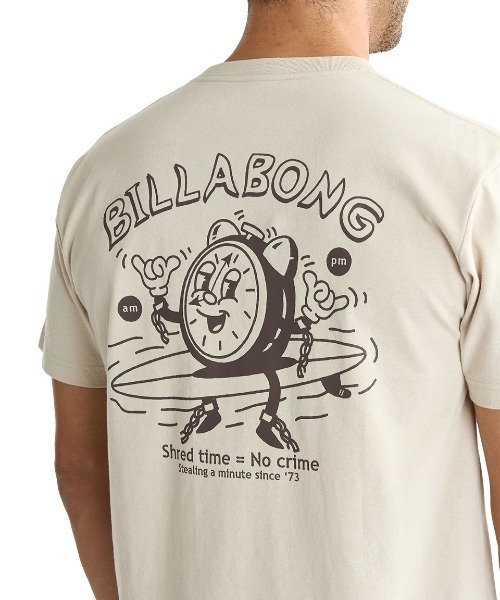 BILLABONG(ビラボン)の「BILLABONG メンズ TIME Tシャツ 【2025年夏モデル】/ビラボンバックプリント半袖Tシャツ(Tシャツ/カットソー・メンズ・ホワイト/ターコイズブルー/アイボリー・MEDIUM/LARGE/X-LARGE)」の10枚目の写真