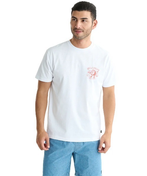 BILLABONG(ビラボン)の「BILLABONG メンズ TIME Tシャツ 【2025年夏モデル】/ビラボンバックプリント半袖Tシャツ(Tシャツ/カットソー・メンズ・ホワイト/ターコイズブルー/アイボリー・MEDIUM/LARGE/X-LARGE)」の4枚目の写真