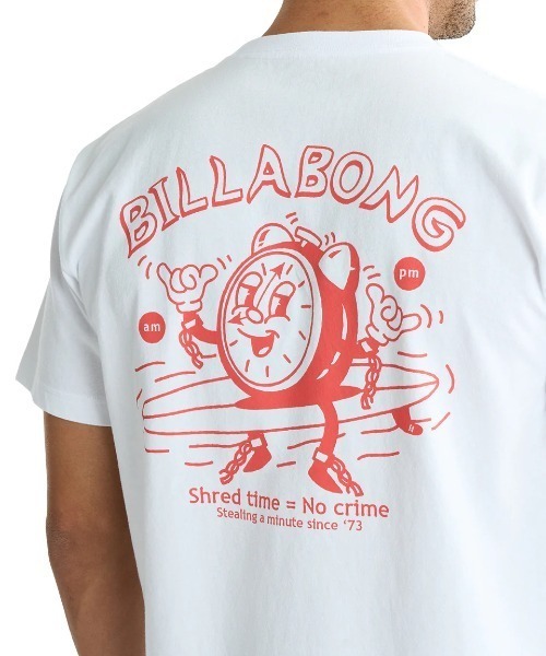 BILLABONG(ビラボン)の「BILLABONG メンズ TIME Tシャツ 【2025年夏モデル】/ビラボンバックプリント半袖Tシャツ(Tシャツ/カットソー・メンズ・ホワイト/ターコイズブルー/アイボリー・MEDIUM/LARGE/X-LARGE)」の5枚目の写真