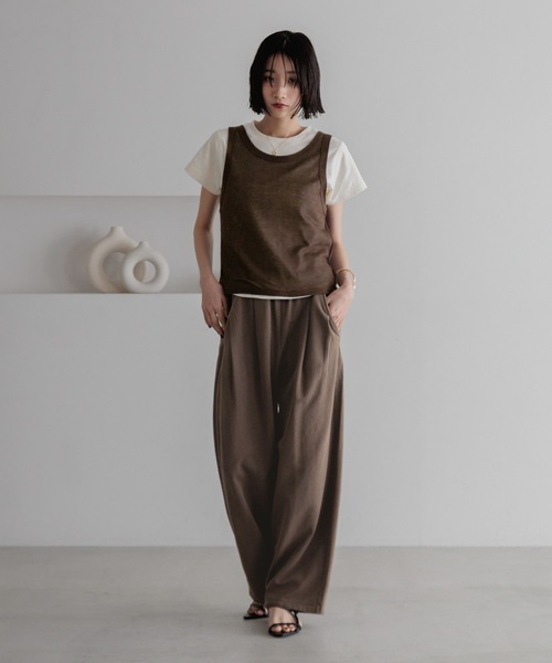 LOWRYS FARM（ローリーズファーム）の「タンクレイヤードＳＥＴＴシャツ　323074（Tシャツ/カットソー・レディース・ブラウン/イエロー/ブラック・FREE）」の20枚目の写真