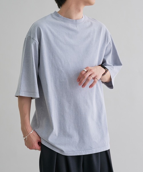 epnok(エプノック)の「スノーウォッシュルーズ半袖Tee(Tシャツ/カットソー・メンズ・ブラック/サックスブルー・SMALL/MEDIUM/LARGE)」の2枚目の写真