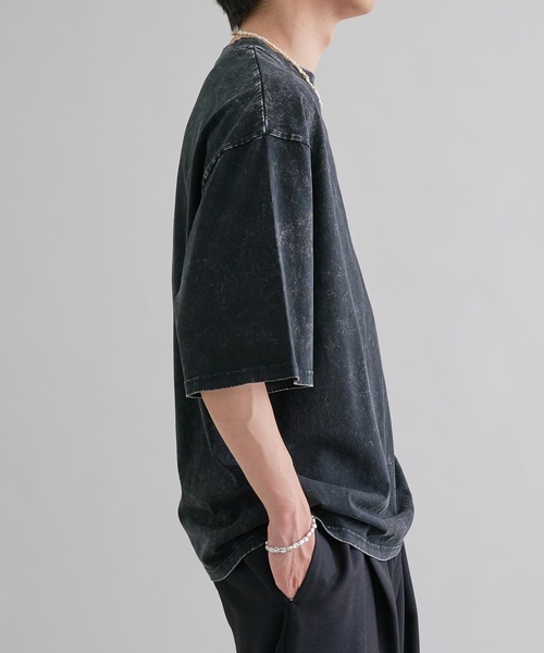 epnok(エプノック)の「スノーウォッシュルーズ半袖Tee(Tシャツ/カットソー・メンズ・ブラック/サックスブルー・SMALL/MEDIUM/LARGE)」の9枚目の写真