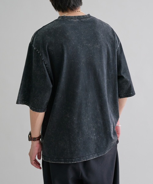 epnok(エプノック)の「スノーウォッシュルーズ半袖Tee(Tシャツ/カットソー・メンズ・ブラック/サックスブルー・SMALL/MEDIUM/LARGE)」の10枚目の写真