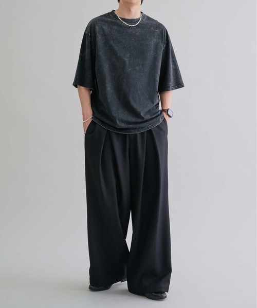 epnok(エプノック)の「スノーウォッシュルーズ半袖Tee(Tシャツ/カットソー・メンズ・ブラック/サックスブルー・SMALL/MEDIUM/LARGE)」の11枚目の写真