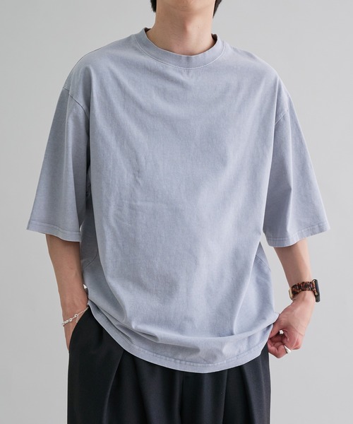 epnok(エプノック)の「スノーウォッシュルーズ半袖Tee(Tシャツ/カットソー・メンズ・ブラック/サックスブルー・SMALL/MEDIUM/LARGE)」の16枚目の写真