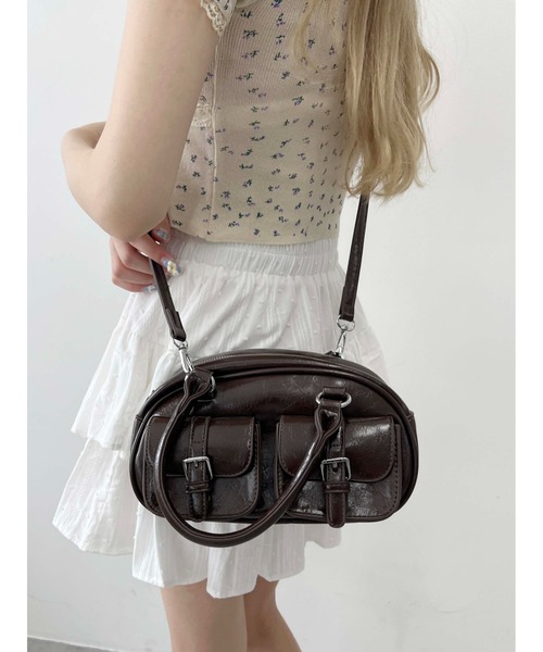 PHILLY（フィリー）の「【PHILLY】ベルトポケット2WAYショルダー（ショルダーバッグ・レディース・ブラック/ブラウン・FREE）」の2枚目の写真