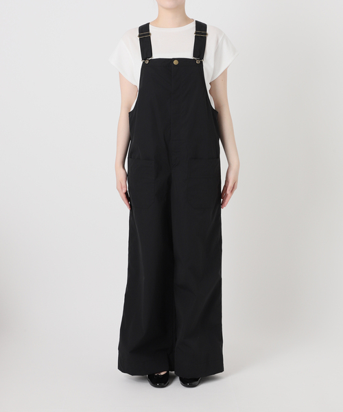 IENA LA BOUCLE 撥水ナイロンタフタオーバーオール（サロペット