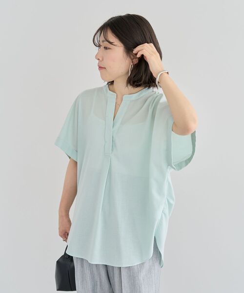新品／JOURNAL STANDARD　リネン混フレンチスリーブスキッパーシャツ 新品／JOURNAL STANDARD リネン混フレンチスリーブスキッパー