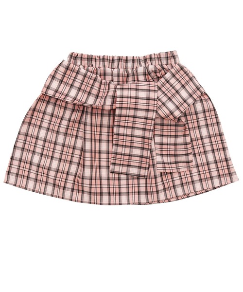 Bee des Bee(ビーデスビー)の「チェックシャツ風スカート(スカート・キッズ・ピンク/ブラック/パープル・150cm/140cm/120cm/110cm/130cm/100cm)」の13枚目の写真
