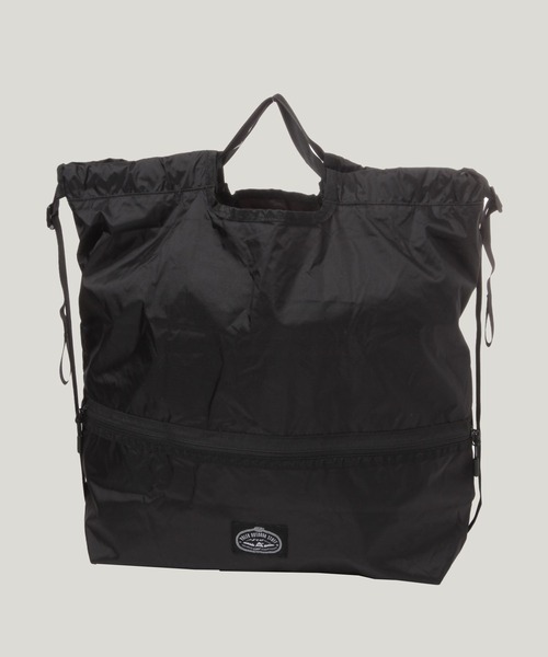 POLeR（ポーラー）の「【POLeR/ポーラー】ポケッタブル2WAYナイロンナップサック（エコバッグ/サブバッグ・メンズ・ブラック・FREE）」の8枚目の写真