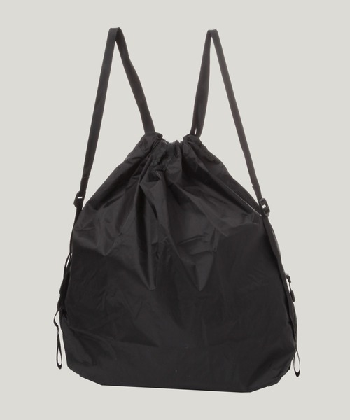 POLeR（ポーラー）の「【POLeR/ポーラー】ポケッタブル2WAYナイロンナップサック（エコバッグ/サブバッグ・メンズ・ブラック・FREE）」の10枚目の写真