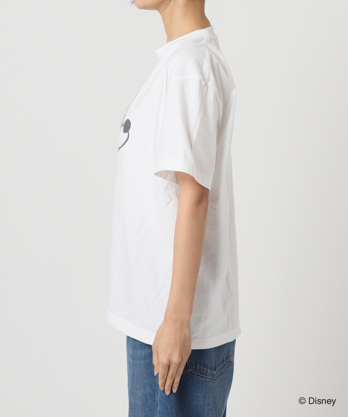 ジャーナルスタンダードレサージュ　ミッキーピグメントTシャツ 追加3》【MICKEY】ピグメントTシャツ（Tシャツ/カットソー