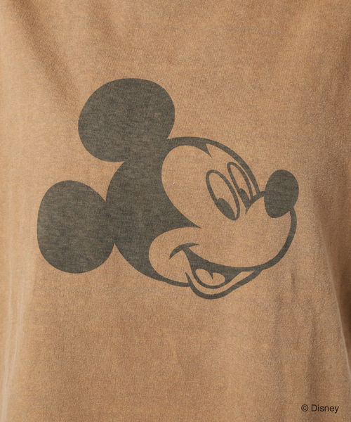 journal standard L'essage(ジャーナルスタンダードレサージュ)の「《追加3》【MICKEY】ピグメントTシャツ(Tシャツ/カットソー・レディース・ベージュ/ブラウン/ホワイト・FREE)」の7枚目の写真