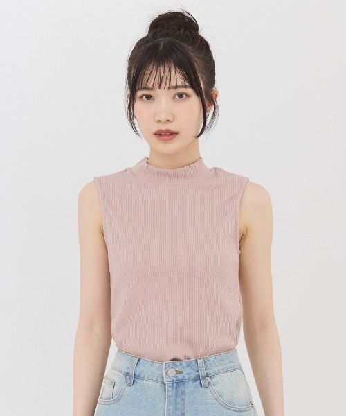 ブラウス シャツ オフショルブラウス×ノースリーブニット レディース INGNI ブラウス シャツ ノースリニット＋オフショルチュール