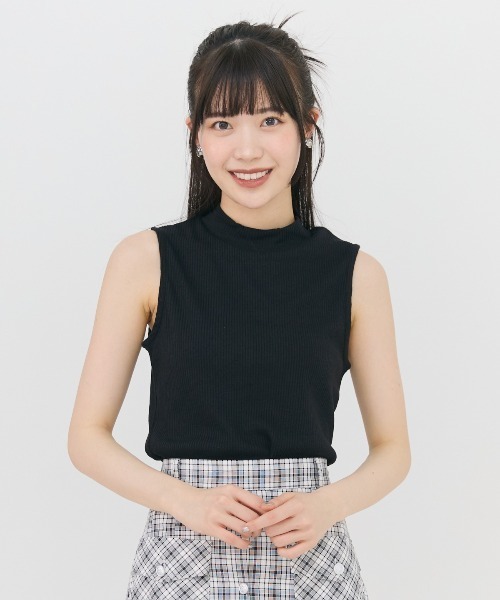 ブラウス シャツ オフショルブラウス×ノースリーブニット レディース INGNI ブラウス シャツ ノースリニット＋オフショルチュール