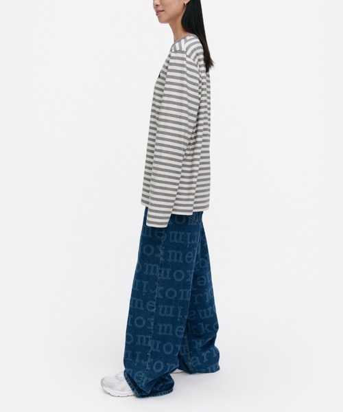 marimekko(マリメッコ)の「【kioski】Tasaraita Unikko / jersey t-shirt(Tシャツ/カットソー・レディース・ライトグレー・LARGE/MEDIUM/SMALL/X-SMALL)」の3枚目の写真