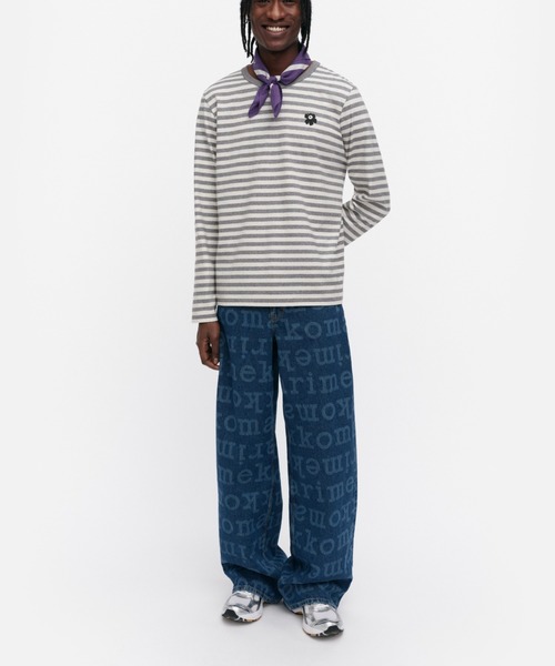 marimekko(マリメッコ)の「【kioski】Tasaraita Unikko / jersey t-shirt(Tシャツ/カットソー・レディース・ライトグレー・LARGE/MEDIUM/SMALL/X-SMALL)」の5枚目の写真