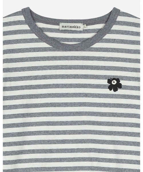 marimekko(マリメッコ)の「【kioski】Tasaraita Unikko / jersey t-shirt(Tシャツ/カットソー・レディース・ライトグレー・LARGE/MEDIUM/SMALL/X-SMALL)」の11枚目の写真