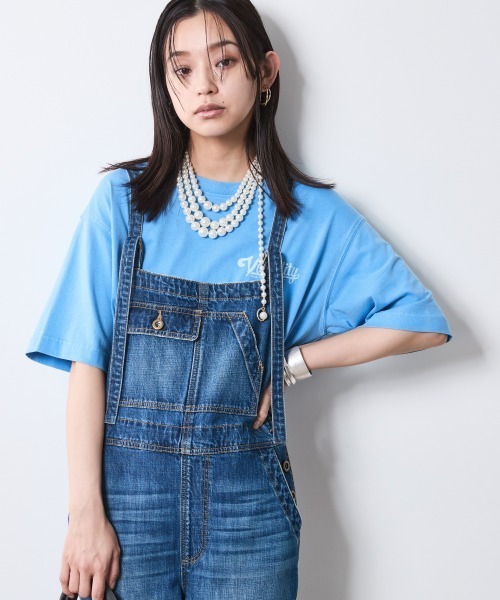 CHIC STYLE(シックスタイル)の「綿100%デニムオーバーオール<大きいサイズ有>シックスタイル(サロペット/オーバーオール・レディース・ブルー系/ブラック系・M/L/LL/3L/4L/5L)」の19枚目の写真