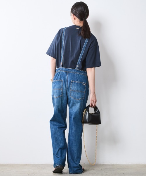 デニムサロペット コットン100% デニムサロペット 綿100 オーバーオール ジーンズ ボトム パ