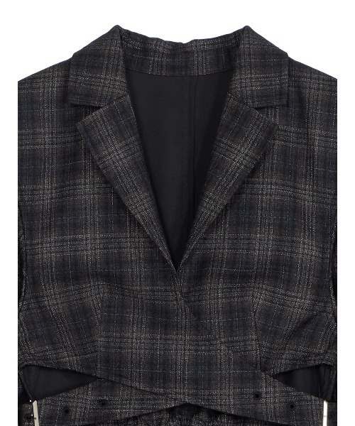 WAIST CROSS CHECK DRESS（ワンピース）｜Ameri（アメリ）の