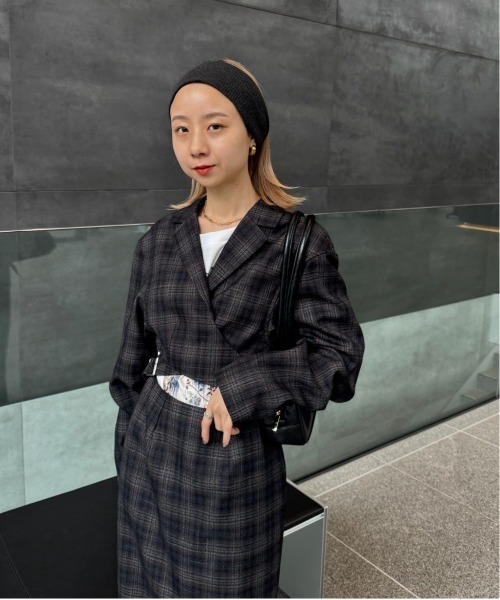 WAIST CROSS CHECK DRESS（ワンピース）｜Ameri（アメリ）の